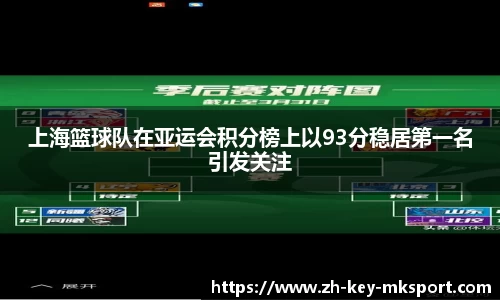 上海篮球队在亚运会积分榜上以93分稳居第一名引发关注